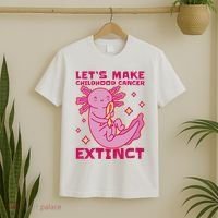 Childhood Cancer Awareness Axolotl T-Shirt thumb 2