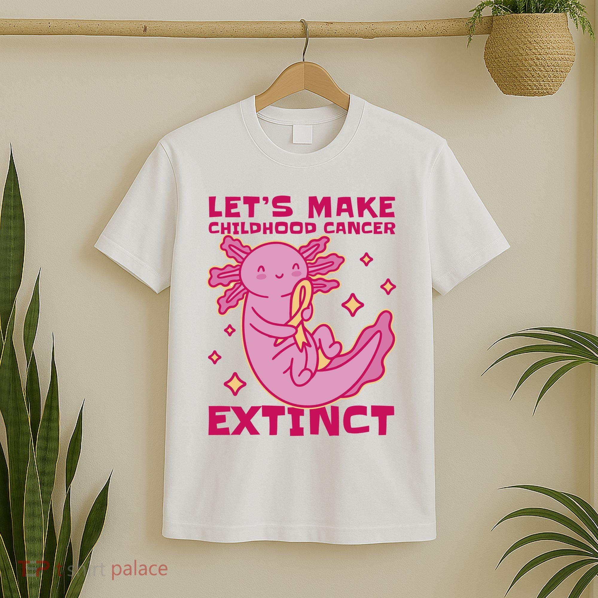 Childhood Cancer Awareness Axolotl T-Shirt