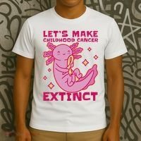 Childhood Cancer Awareness Axolotl T-Shirt thumb 3