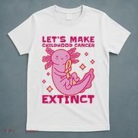 Childhood Cancer Awareness Axolotl T-Shirt thumb 5