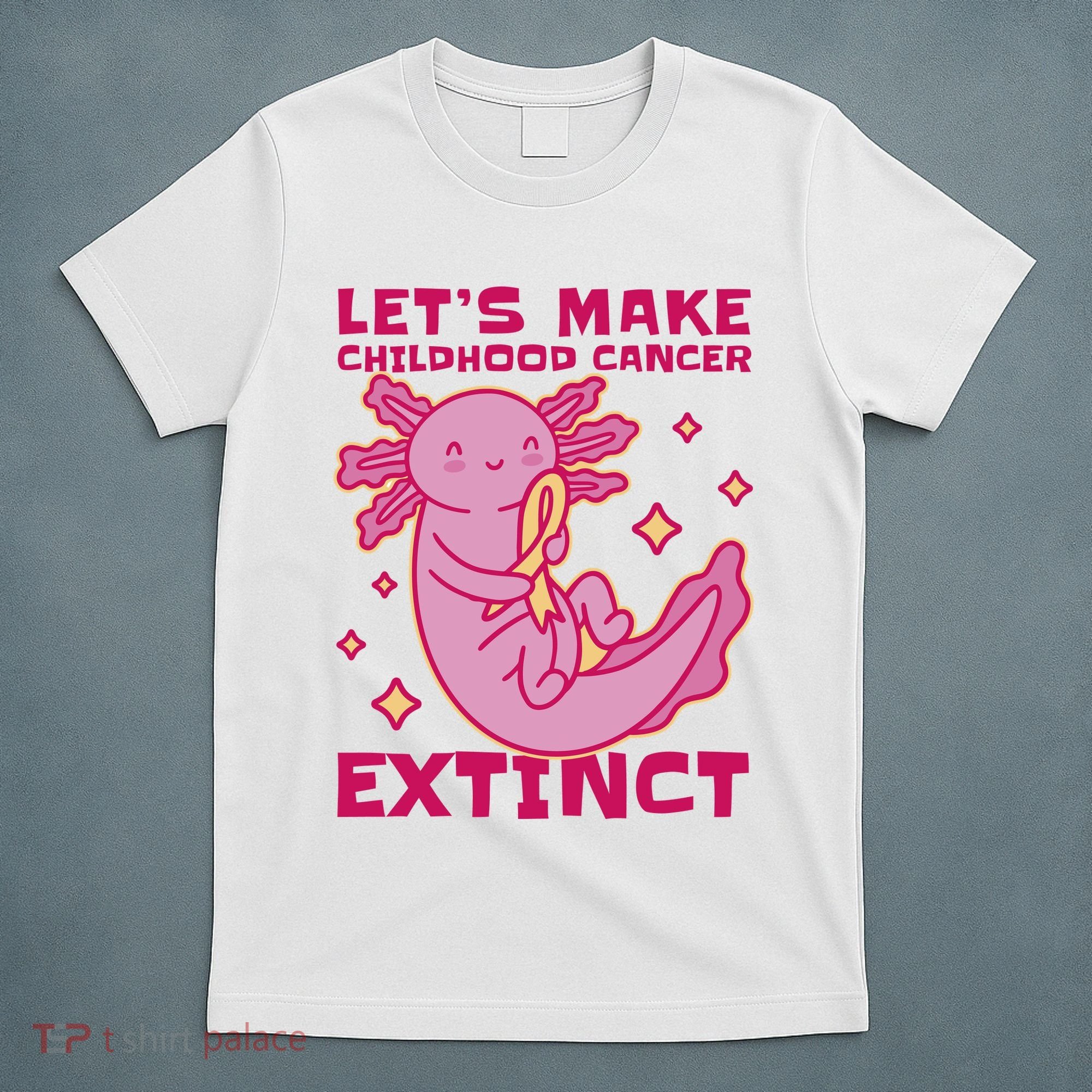 Childhood Cancer Awareness Axolotl T-Shirt