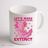 Childhood Cancer Awareness Axolotl Coffee Mug thumb 1