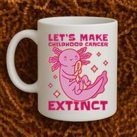 Childhood Cancer Awareness Axolotl Coffee Mug thumb 2