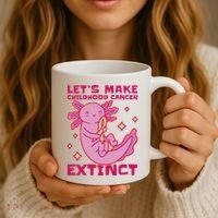 Childhood Cancer Awareness Axolotl Coffee Mug thumb 3