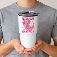 Childhood Cancer Awareness Axolotl Tumbler thumb 2