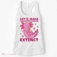 Childhood Cancer Awareness Axolotl Women's Tank Top thumb 0