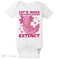 Childhood Cancer Awareness Axolotl Baby Bodysuit thumb 0