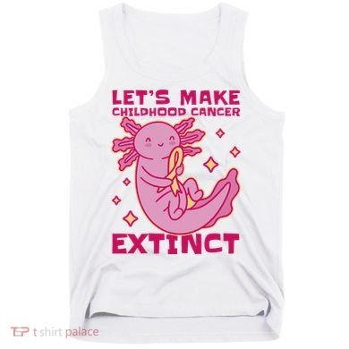 Childhood Cancer Awareness Axolotl Tank Top