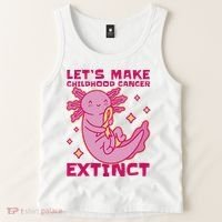 Childhood Cancer Awareness Axolotl Tank Top thumb 2