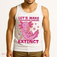 Childhood Cancer Awareness Axolotl Tank Top thumb 3