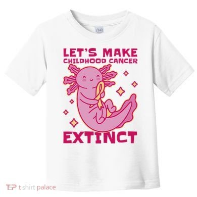 Childhood Cancer Awareness Axolotl Toddler T-Shirt