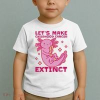 Childhood Cancer Awareness Axolotl Toddler T-Shirt thumb 2