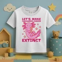 Childhood Cancer Awareness Axolotl Toddler T-Shirt thumb 3
