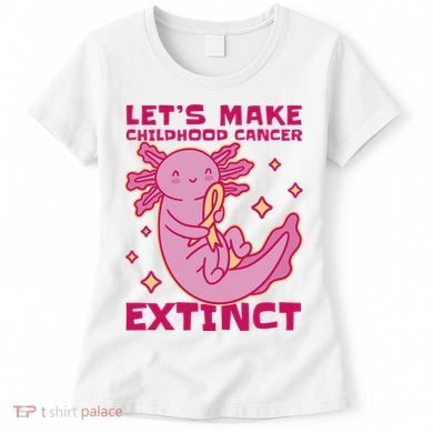 Childhood Cancer Awareness Axolotl Women's T-Shirt
