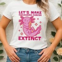 Childhood Cancer Awareness Axolotl Women's T-Shirt thumb 2