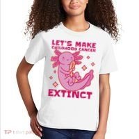 Childhood Cancer Awareness Axolotl Kids T-Shirt thumb 2