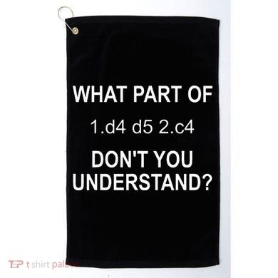Cool Chess Art Chess Lover Chess Player Golf Towel