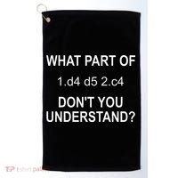 Cool Chess Art Chess Lover Chess Player Golf Towel thumb 0