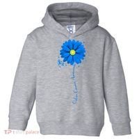 Colon Cancer Awareness Ribbon Daisy Toddler Hoodie thumb 0