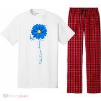 Colon Cancer Awareness Ribbon Daisy Pajama Set thumb 0