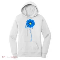 Colon Cancer Awareness Ribbon Daisy Women's Hoodie thumb 0