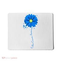 Colon Cancer Awareness Ribbon Daisy Mousepad thumb 0