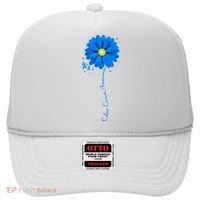 Colon Cancer Awareness Ribbon Daisy Hat thumb 0