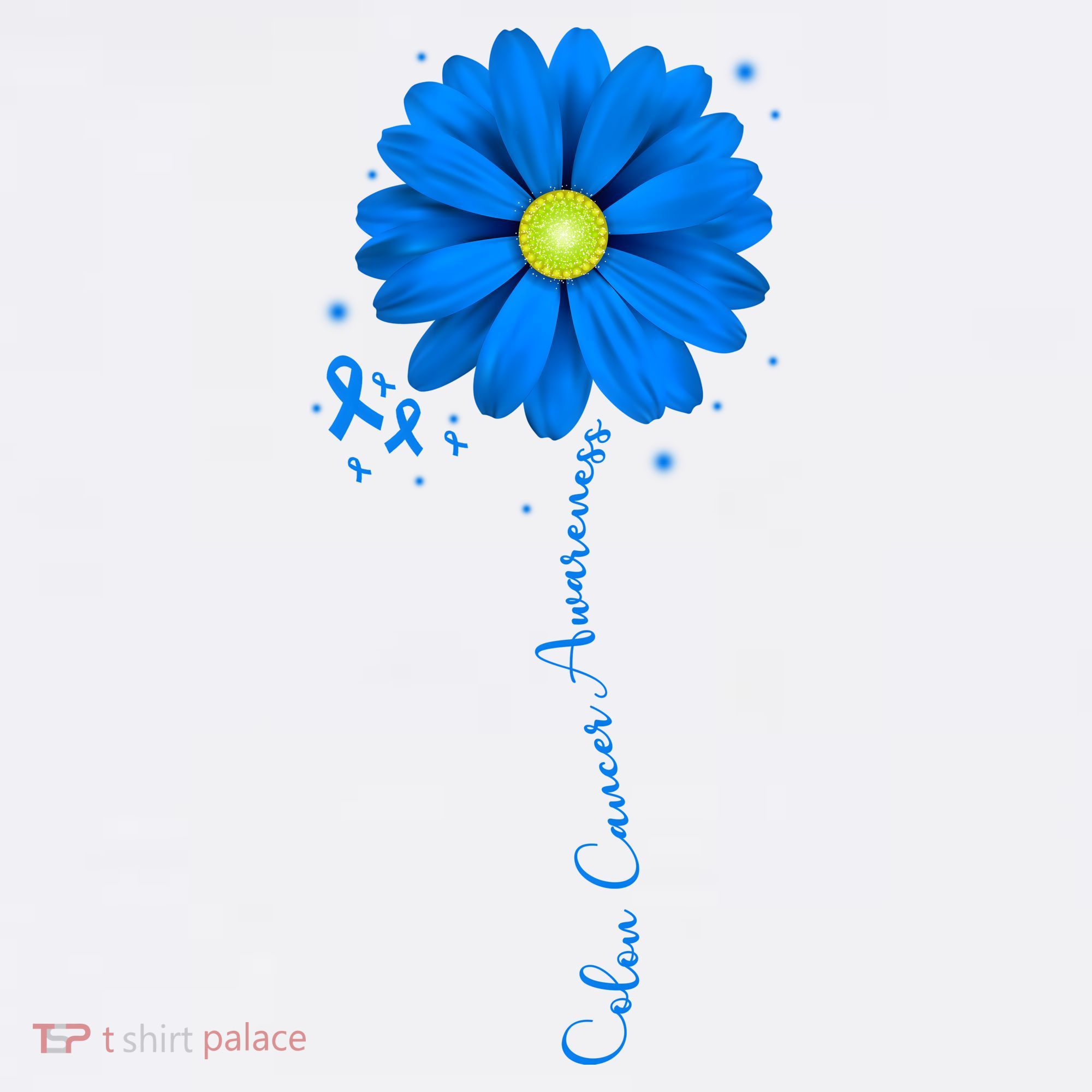 Colon Cancer Awareness Ribbon Daisy Hat