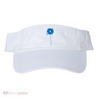 Colon Cancer Awareness Ribbon Daisy Visor thumb 0