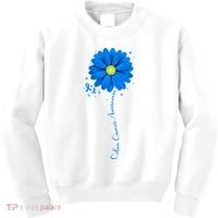 Colon Cancer Awareness Ribbon Daisy Kids Sweatshirt thumb 0