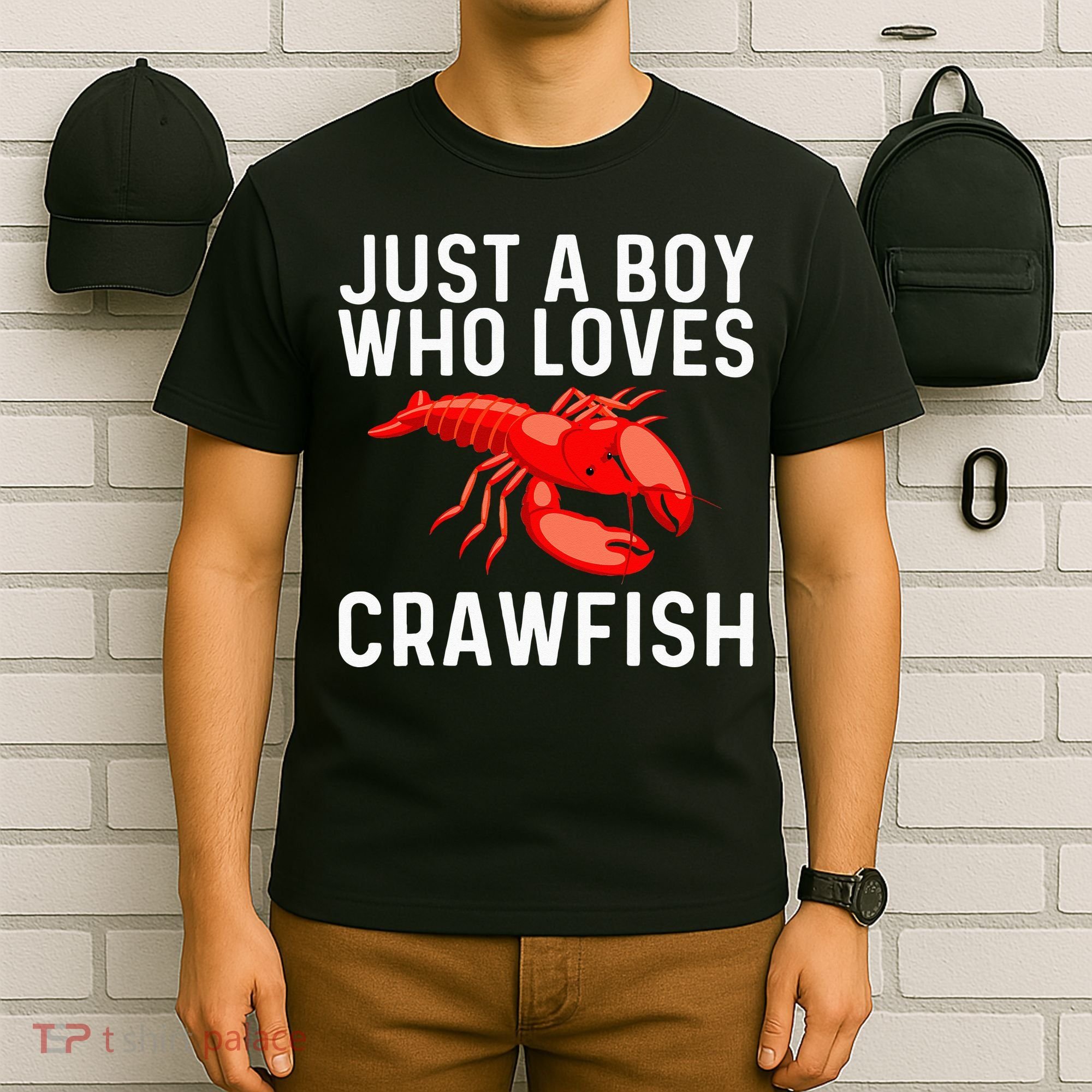 Cool Crawfish Art For Lobster Crawdad Boil Food T-Shirt