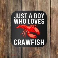 Cool Crawfish Art For Lobster Crawdad Boil Food Coaster thumb 0