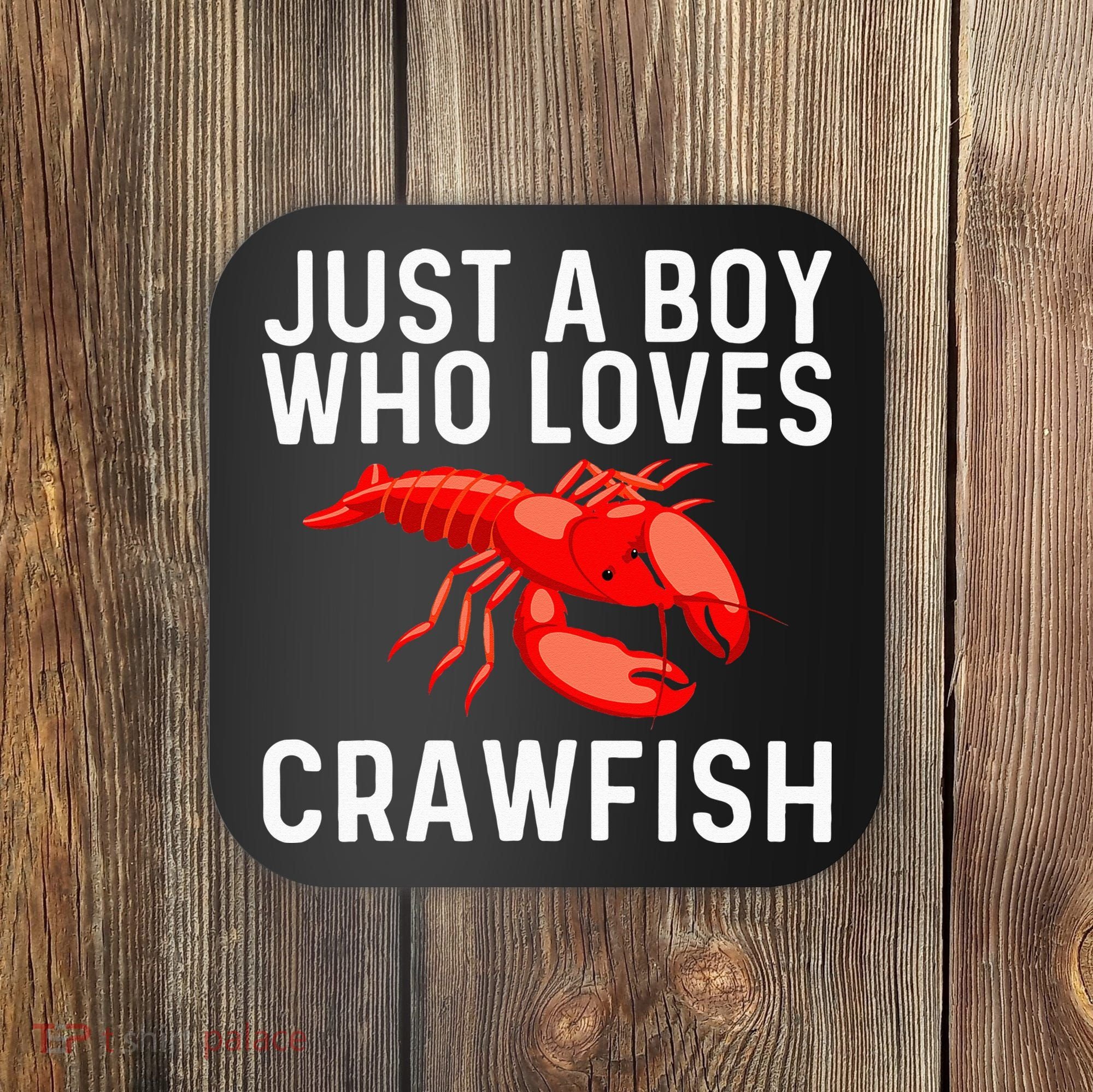 Cool Crawfish Art For Lobster Crawdad Boil Food Coaster