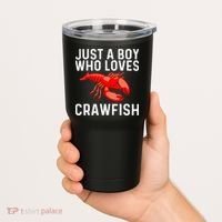 Cool Crawfish Art For Lobster Crawdad Boil Food Tumbler thumb 2