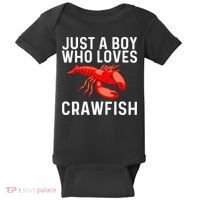 Cool Crawfish Art For Lobster Crawdad Boil Food Baby Bodysuit thumb 0