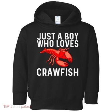 Cool Crawfish Art For Lobster Crawdad Boil Food Toddler Hoodie