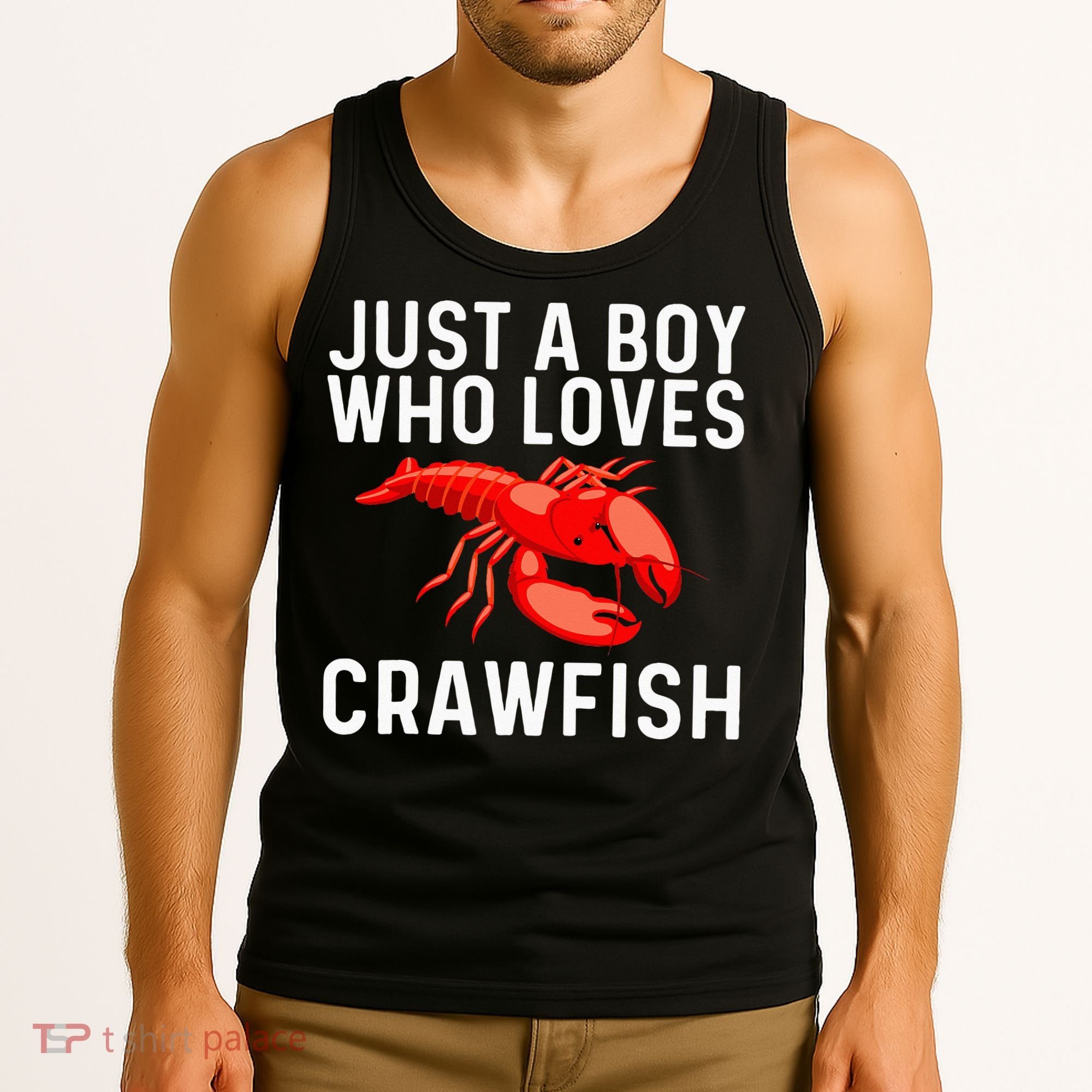 Cool Crawfish Art For Lobster Crawdad Boil Food Tank Top