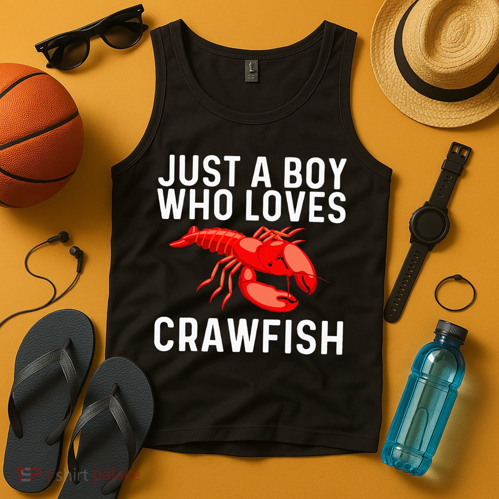 Cool Crawfish Art For Lobster Crawdad Boil Food Tank Top