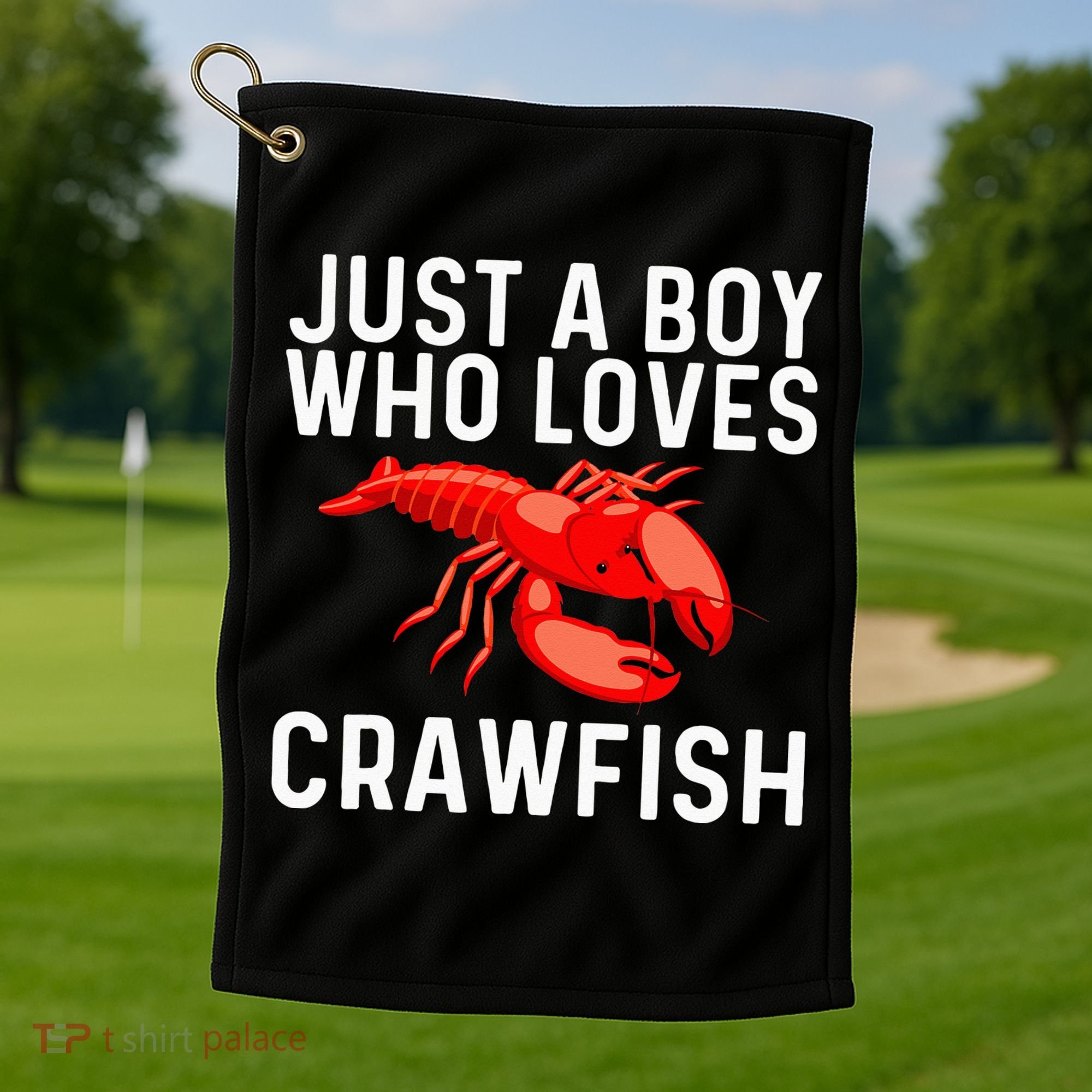 Cool Crawfish Art For Lobster Crawdad Boil Food Golf Towel