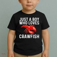 Cool Crawfish Art For Lobster Crawdad Boil Food Toddler T-Shirt thumb 2