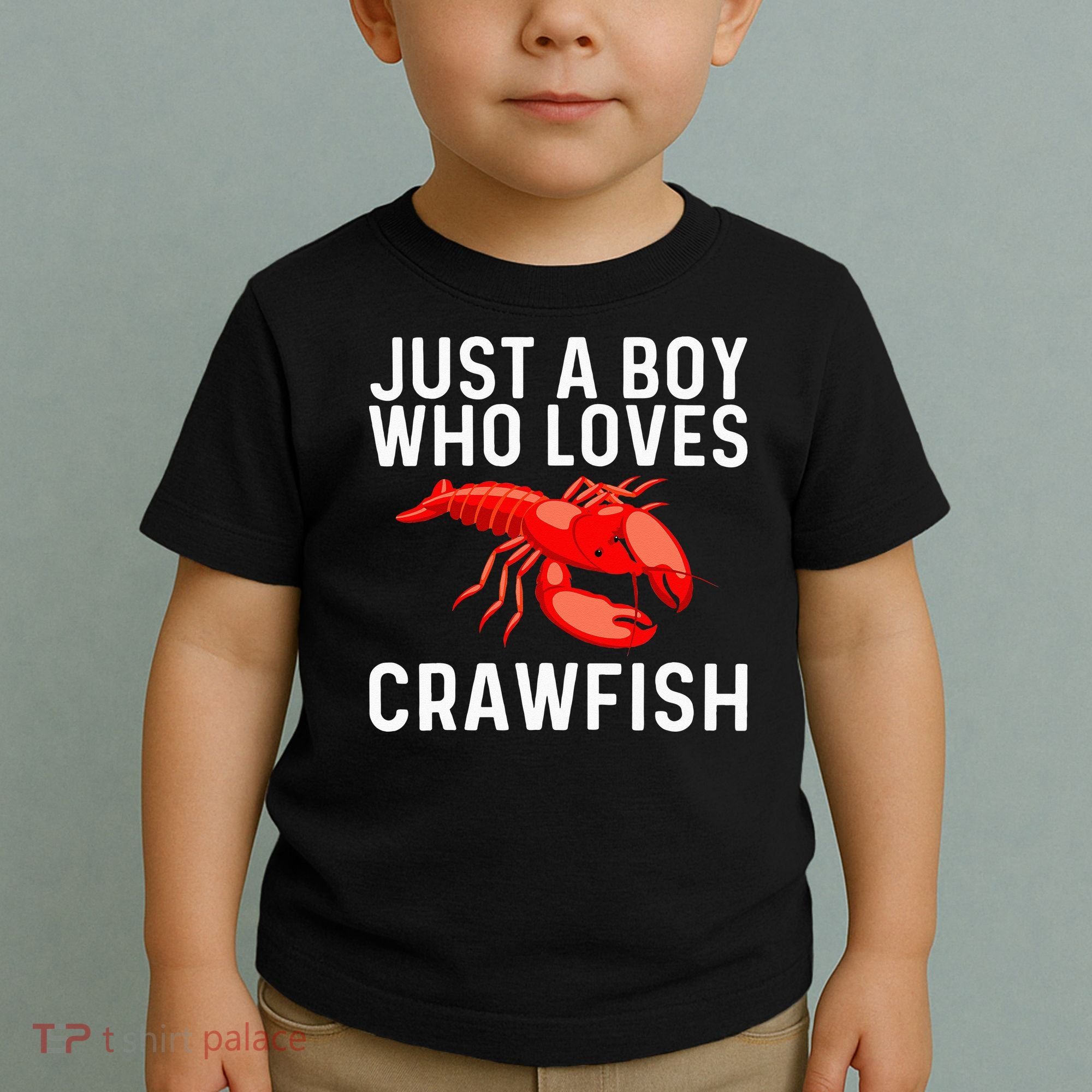 Cool Crawfish Art For Lobster Crawdad Boil Food Toddler T-Shirt
