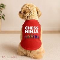 Cool Chess Art For Boy Chess Player Chess Lovers Doggie Tank thumb 2