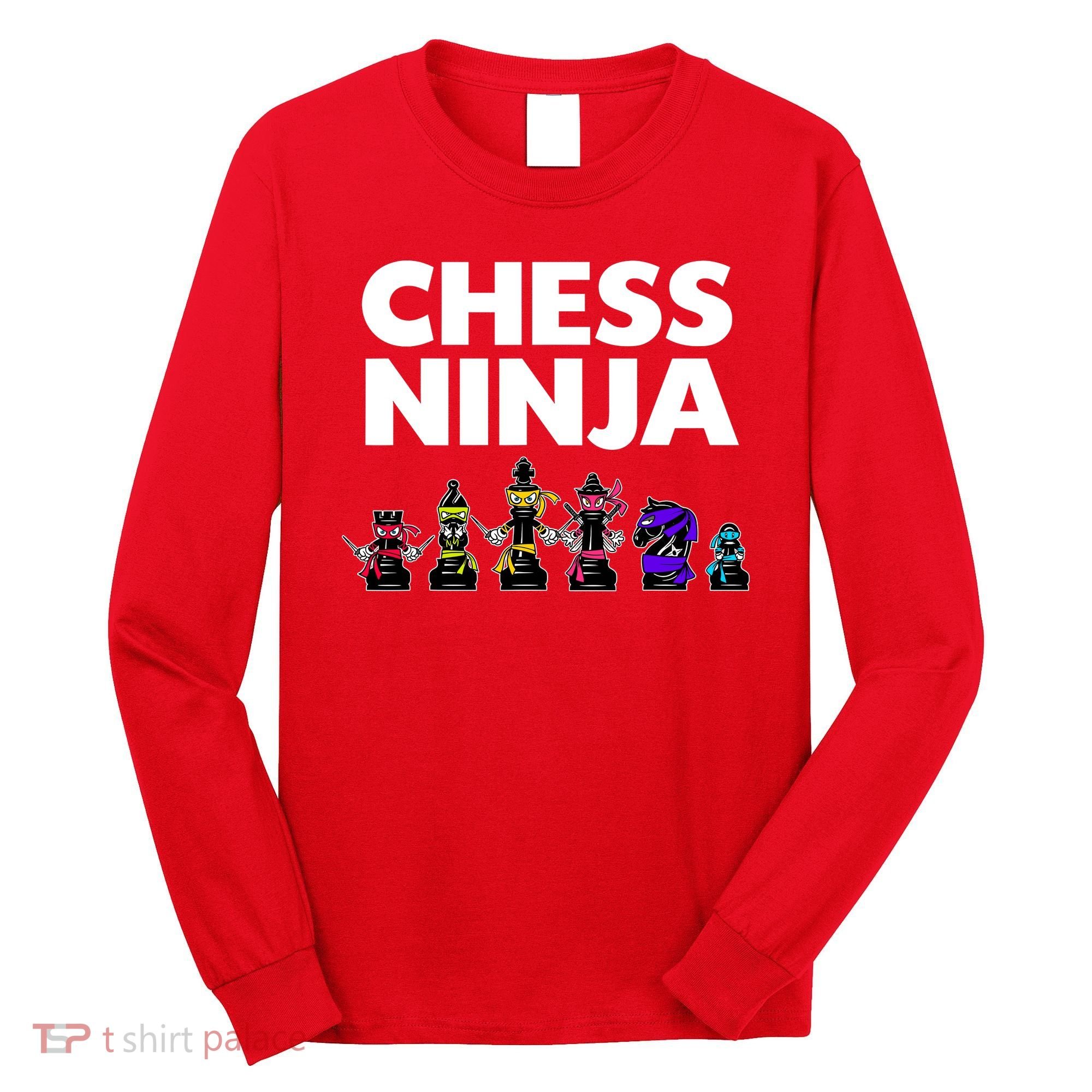 Cool Chess Art For Boy Chess Player Chess Lovers Long Sleeve Shirt
