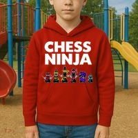 Cool Chess Art For Boy Chess Player Chess Lovers Kids Hoodie thumb 2