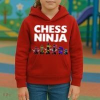 Cool Chess Art For Boy Chess Player Chess Lovers Kids Hoodie thumb 3