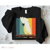 Cool Cockatoo Art For Women Parrot Lover Goffin Cockatoo Sweatshirt thumb 2