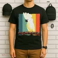 Cool Cockatoo Art For Women Parrot Lover Goffin Cockatoo T-Shirt thumb 6
