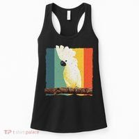 Cool Cockatoo Art For Women Parrot Lover Goffin Cockatoo Women's Tank Top thumb 0