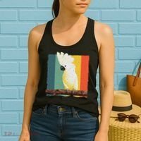 Cool Cockatoo Art For Women Parrot Lover Goffin Cockatoo Women's Tank Top thumb 2