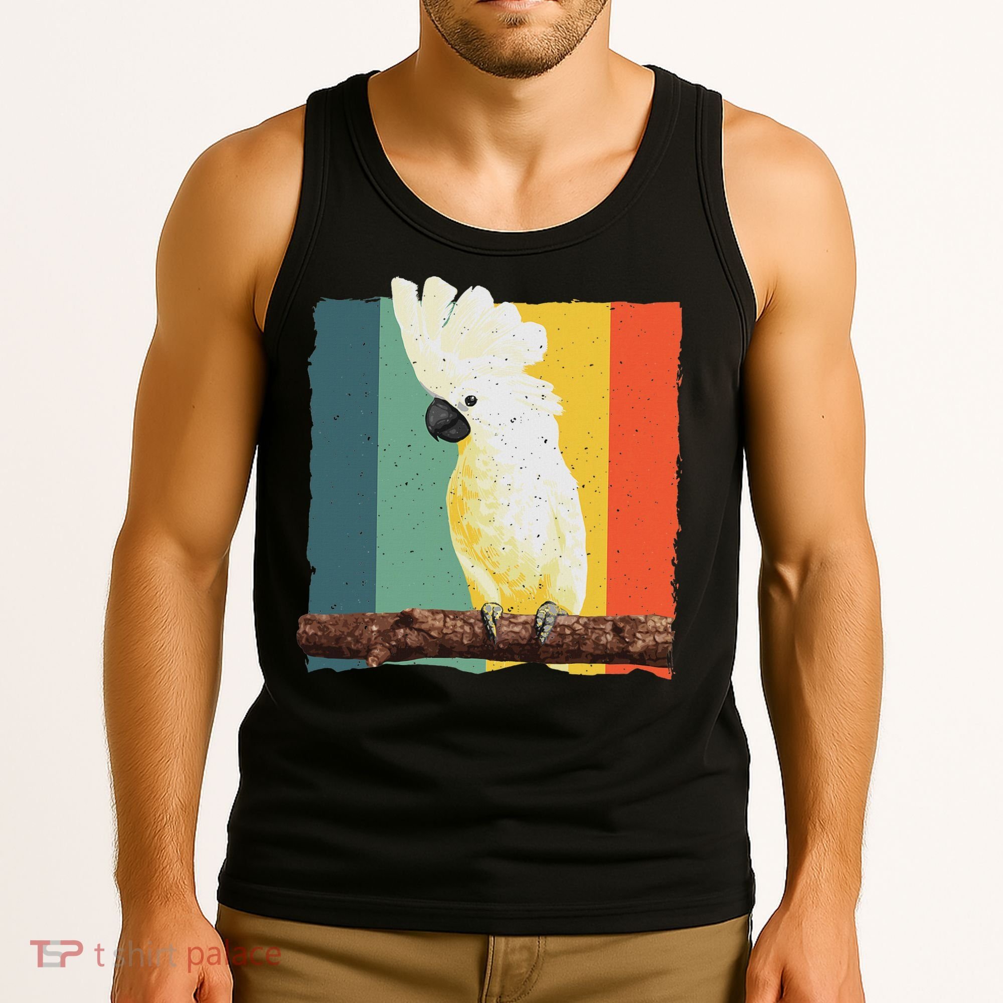 Cool Cockatoo Art For Women Parrot Lover Goffin Cockatoo Tank Top